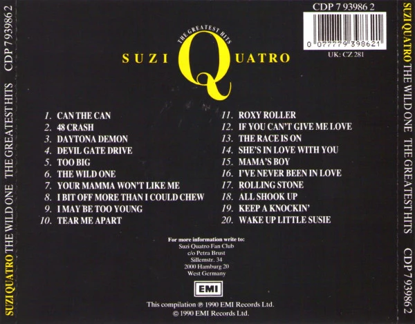 Suzi Quatro - The Wild One - The Greatest Hits (CD, Comp) - Image 2