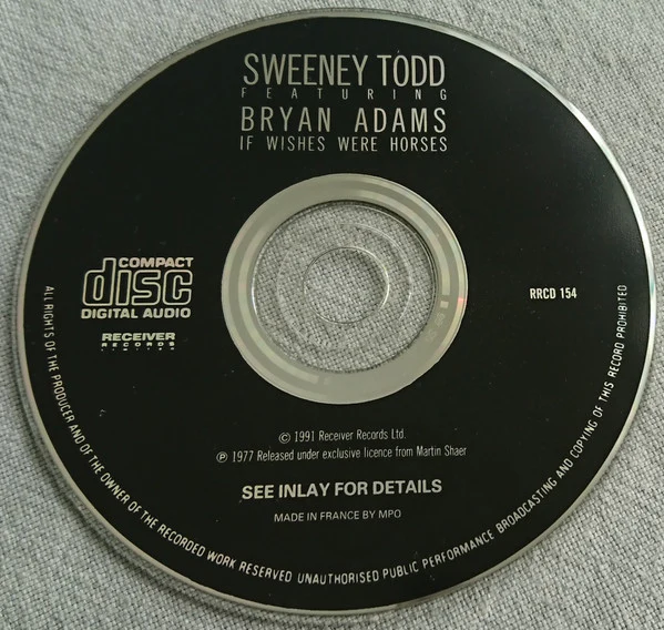 Sweeney Todd Featuring Bryan Adams - If Wishes Were Horses (CD, Album, RE) - Image 3