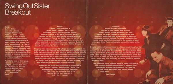 Swing Out Sister - Breakout (CD, Comp) - Image 2