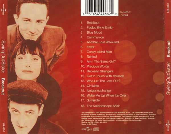 Swing Out Sister - Breakout (CD, Comp) - Image 5
