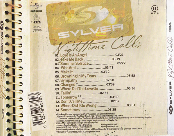 Sylver - Nighttime Calls (CD, Album) - Image 2