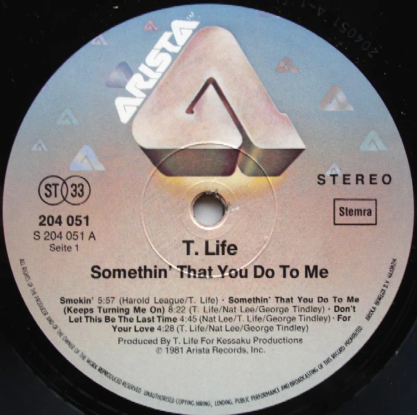 T. Life* - Somethin' That You Do To Me (LP, Album) - Image 3