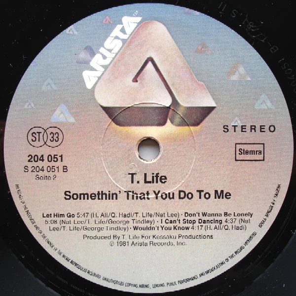 T. Life* - Somethin' That You Do To Me (LP, Album) - Image 4