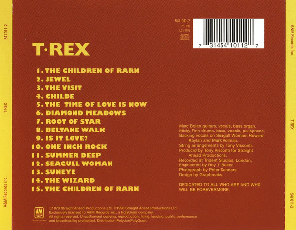 T. Rex - T. Rex (CD, Album, RE, Uni) - Image 2
