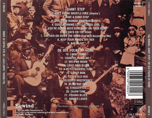 Taj Mahal - Giant Step & De Ole Folks At Home (CD, Album, RE) - Image 2