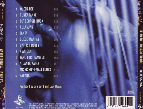 Taj Mahal / Toumani Diabate* - Kulanjan (CD, Album, Sli) - Image 2