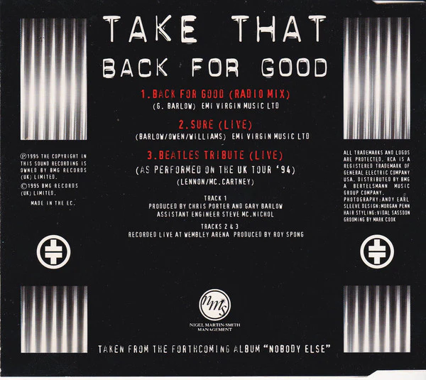 Take That - Back For Good (CD, Single) - Image 2