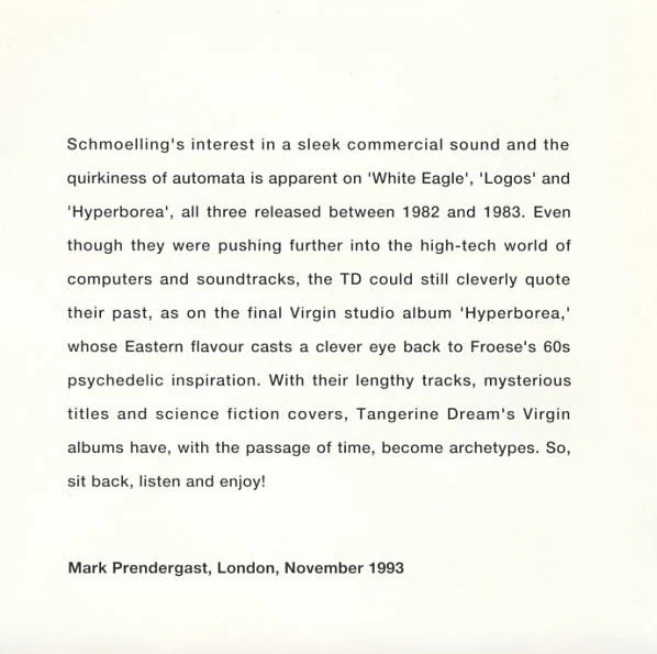 Tangerine Dream - Cyclone (CD, Album, RE, RM) - Image 4