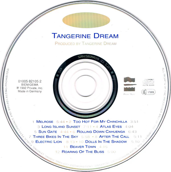 Tangerine Dream - The Private Music Of Tangerine Dream (CD, Comp) - Image 3