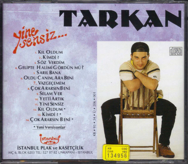 Tarkan - Yine Sensiz (CD, Album) - Image 2