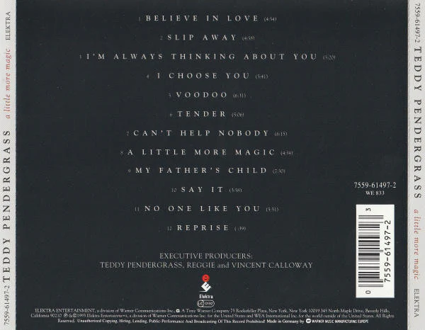 Teddy Pendergrass - A Little More Magic (CD, Album) - Image 2