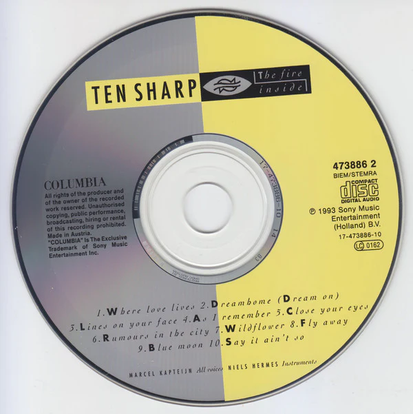 Ten Sharp - The Fire Inside (CD, Album) - Image 3