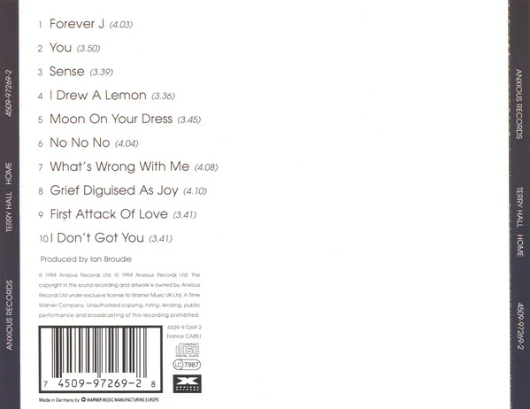 Terry Hall - Home (CD, Album) - Image 2