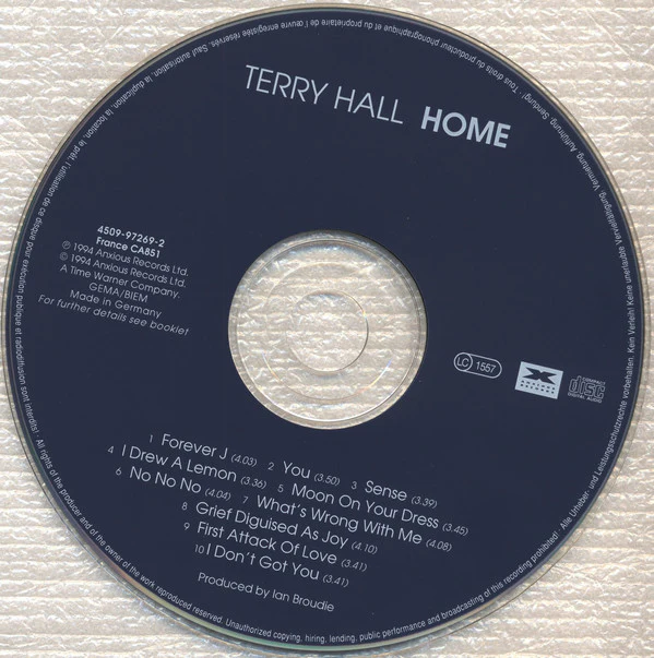 Terry Hall - Home (CD, Album) - Image 3