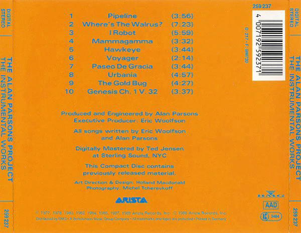 The Alan Parsons Project - The Instrumental Works (CD, Comp) - Image 2