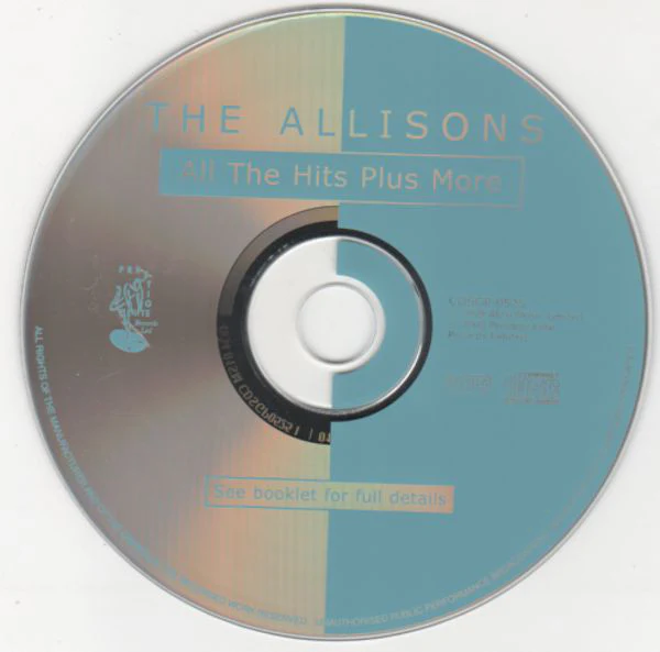 The Allisons - All The Hits Plus More (CD, Comp) - Image 5