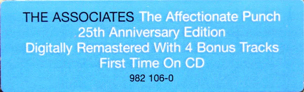 The Associates - The Affectionate Punch (CD, Album, RE, RM) - Image 4