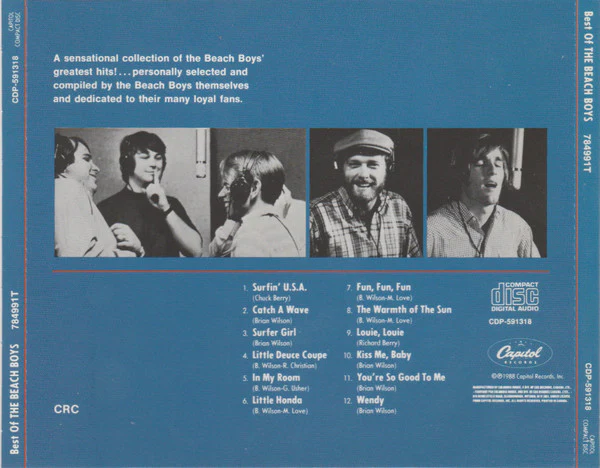 The Beach Boys - Best Of The Beach Boys (CD, Comp, Club, RE) - Image 2
