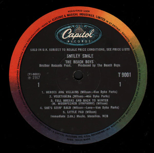 The Beach Boys - Smiley Smile (LP, Album, Mono) - Image 3