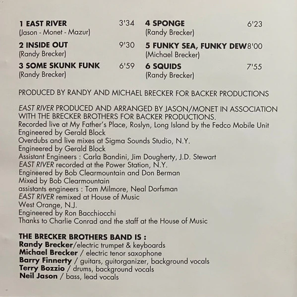 The Brecker Brothers - Heavy Metal Be-Bop (CD, Album, RE) - Image 4