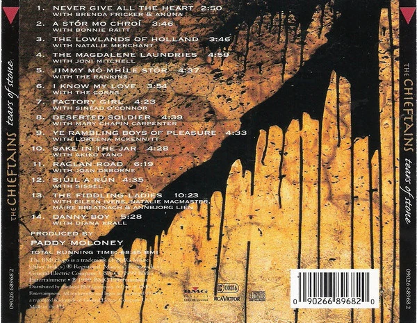 The Chieftains - Tears Of Stone (CD, Album) - Image 2