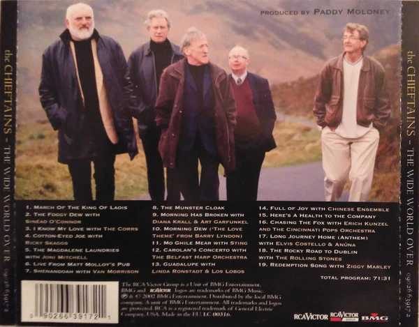 The Chieftains - The Wide World Over (A 40 Year Celebration) (CD, Comp) - Image 2