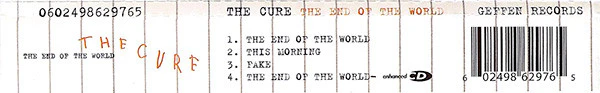 The Cure - The End Of The World (CD, Single, Enh) - Image 5