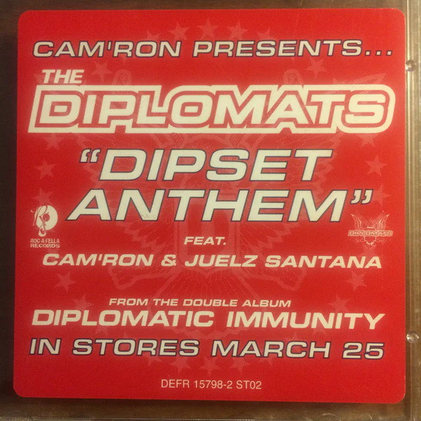 The Diplomats - Dipset Anthem  (CD, Single, Promo) - Image 2
