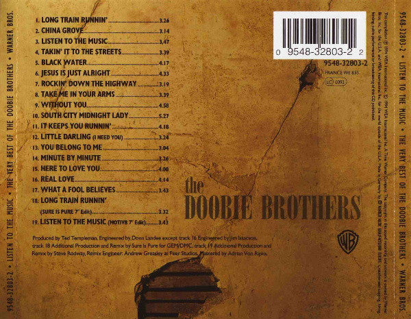 The Doobie Brothers - Listen To The Music · The Very Best Of The Doobie Brothers (CD, Comp, RE, RP) - Image 2