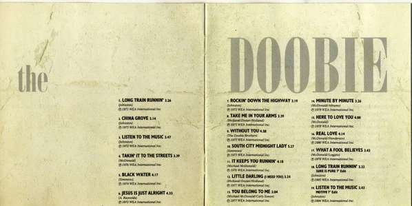 The Doobie Brothers - Listen To The Music · The Very Best Of The Doobie Brothers (CD, Comp, RE, RP) - Image 5