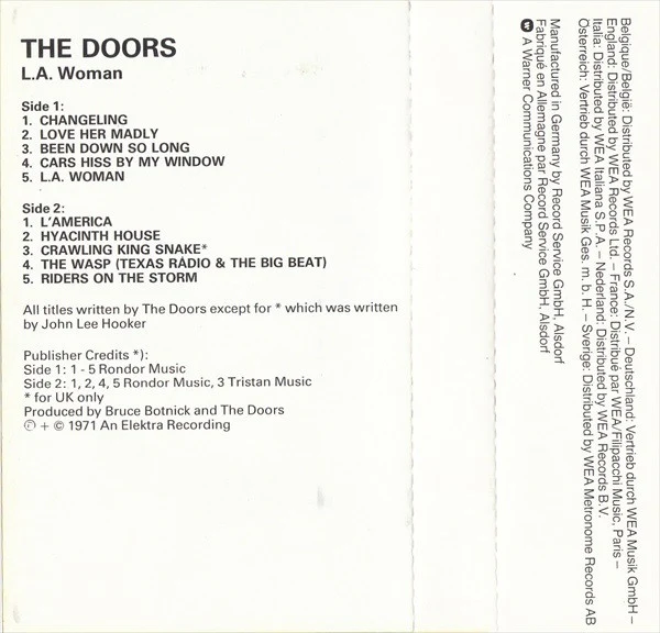 The Doors - L.A. Woman (Cass, Album, RE) - Image 4