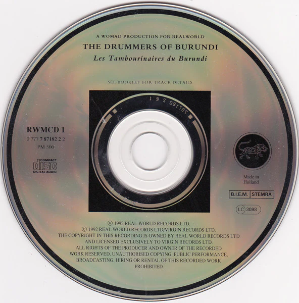 The Drummers Of Burundi - Les Tambourinaires Du Burundi (CD, Album, RE) - Image 3