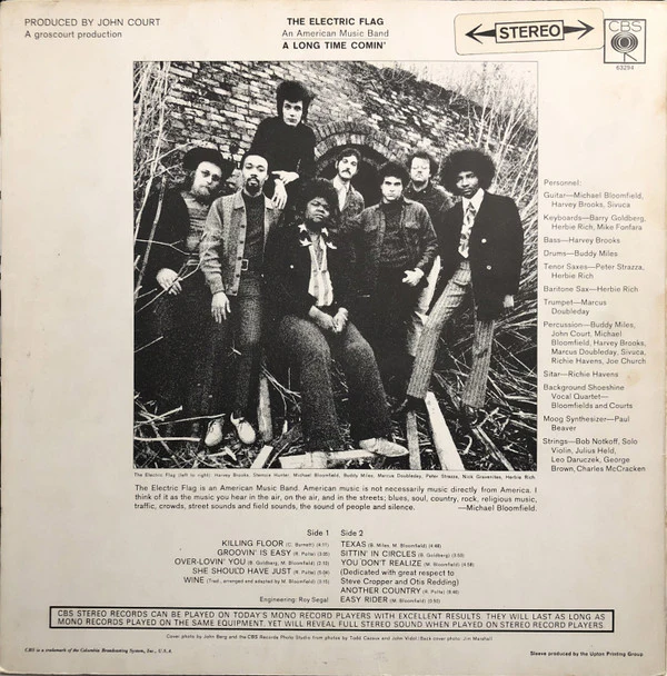 The Electric Flag - A Long Time Comin' (LP, Album) - Image 2