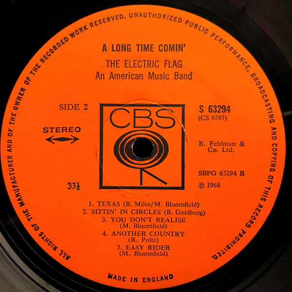 The Electric Flag - A Long Time Comin' (LP, Album) - Image 4