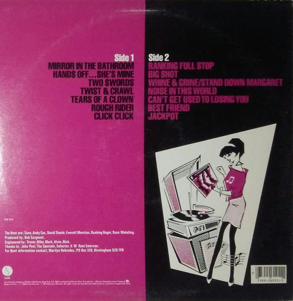 The English Beat* - I Just Can't Stop It (LP, Album, Jac) - Image 2