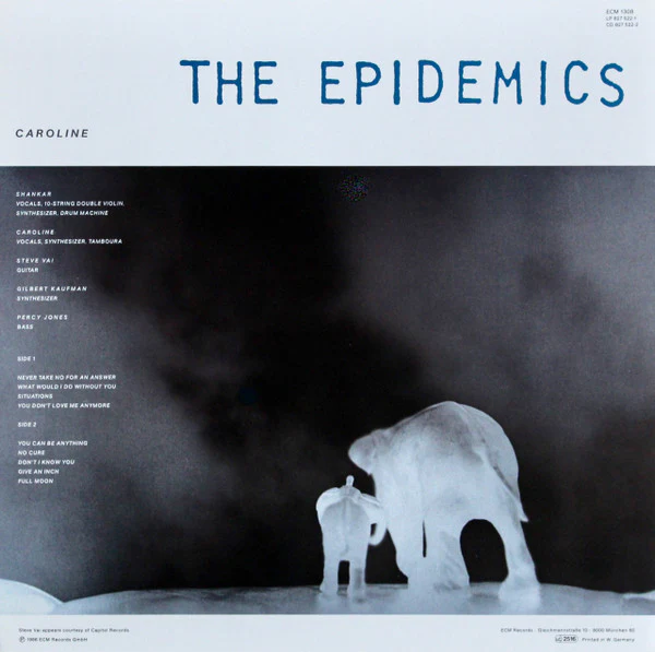 The Epidemics : Shankar / Caroline  - The Epidemics (LP, Album) - Image 2