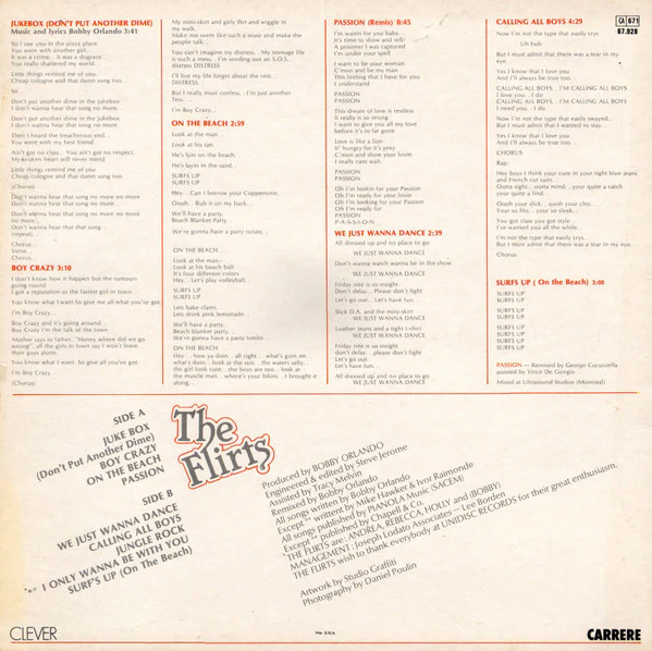The Flirts - Calling All Boys (LP, Album) - Image 2