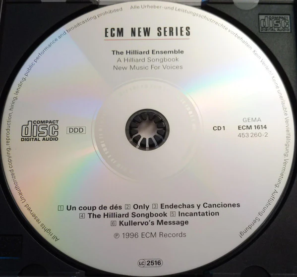 The Hilliard Ensemble - A Hilliard Songbook - New Music For Voices (2xCD, Album) - Image 4
