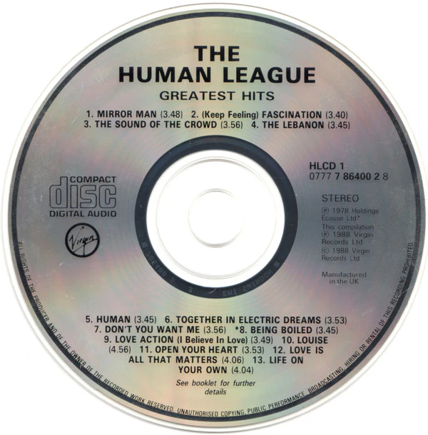 The Human League - Greatest Hits (CD, Comp, EMI) - Image 3