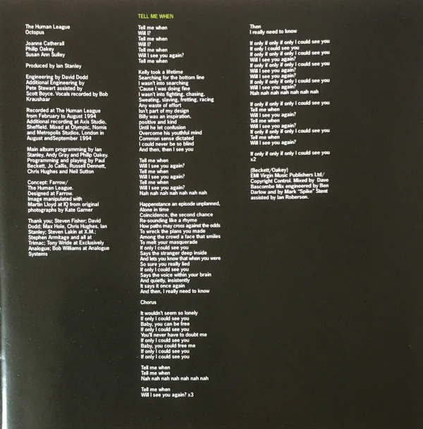 The Human League - Octopus (CD, Album) - Image 4