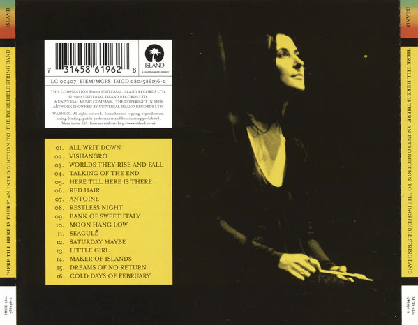 The Incredible String Band - 'Here Till Here Is There' An Introduction To The Incredible String Band (CD, Comp) - Image 2
