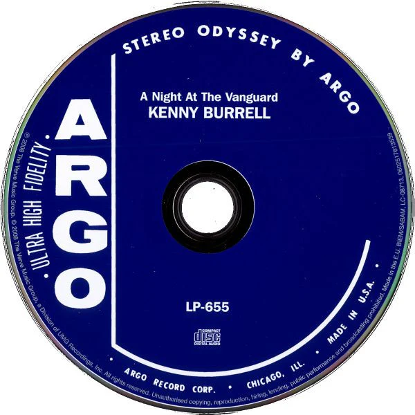 The Kenny Burrell Trio - A Night At The Vanguard (CD, Album, RE, RM, Dig) - Image 3