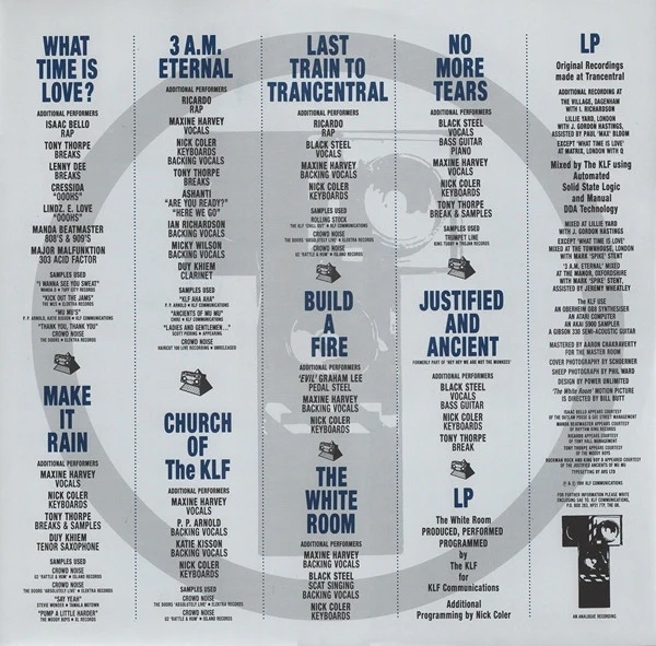 The KLF - The White Room (LP, Album) - Image 4