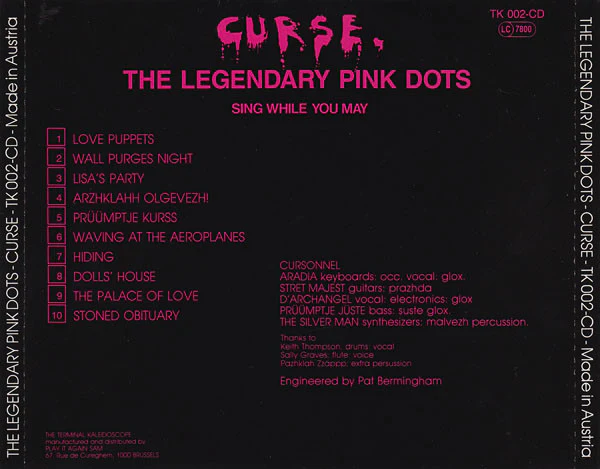The Legendary Pink Dots - Curse (CD, Album) - Image 3