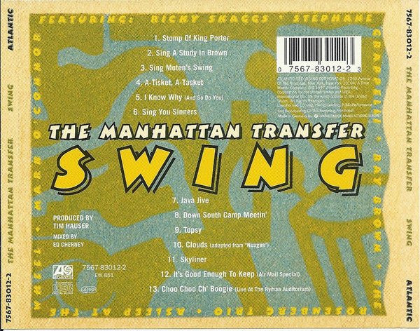 The Manhattan Transfer - Swing (CD, Album) - Image 3