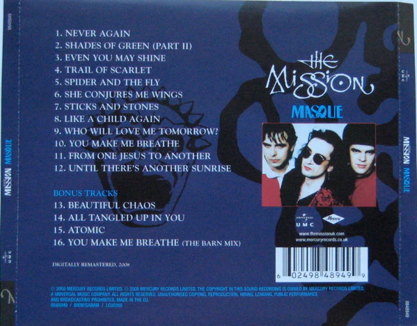 The Mission - Masque (CD, Album, RE, RM) - Image 2