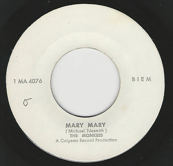 The Monkees - Mary Mary (7", Single, Promo)