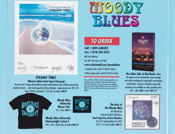 The Moody Blues - Strange Times (CD, Album) - Image 5