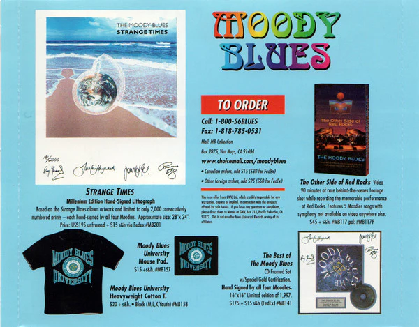 The Moody Blues - Strange Times (CD, Album) - Image 5