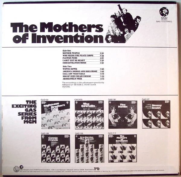 The Mothers Of Invention* - The Mothers Of Invention (LP, Comp) - Image 2